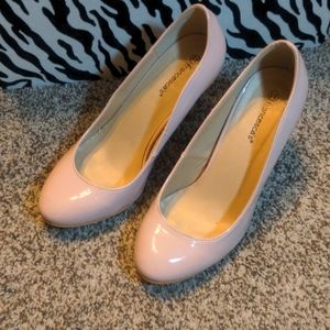 Blush pink heels